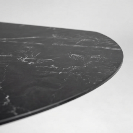 Picture of Yodalia Extendable Dining Table Black ceramic with marble look