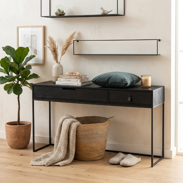Picture of Silas Side Table 140cm, color Black