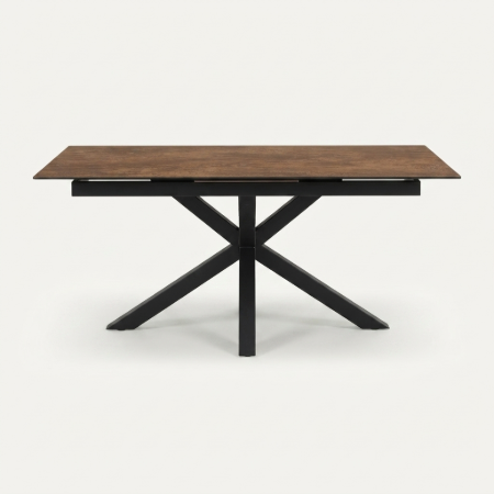 Picture of Extendable Dining Table Line Ceramic, color Brown