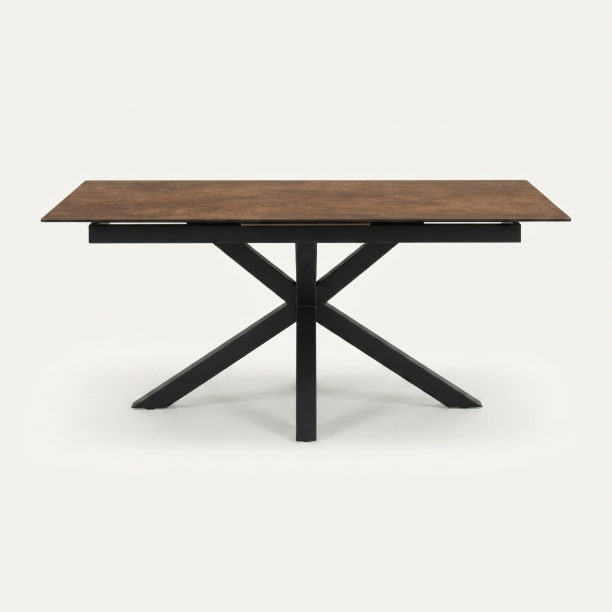 Picture of Extendable Dining Table Line Ceramic, color Brown