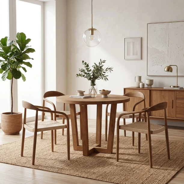Picture of Round Bistro Table Nahla Acacia Wood