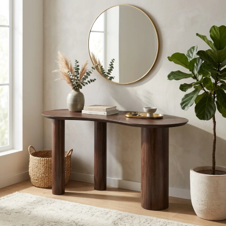 Picture of Organic Desk/Sidetable Sun Teak Wood