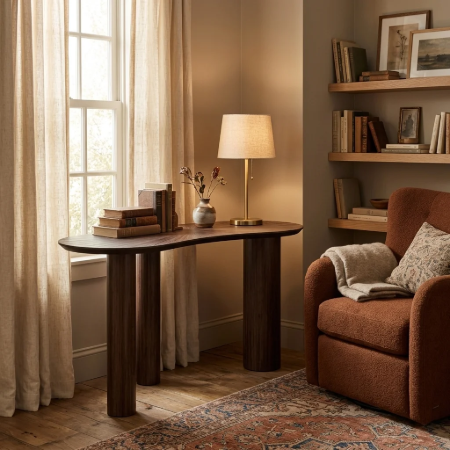 Picture of Organic Desk/Sidetable Sun Teak Wood