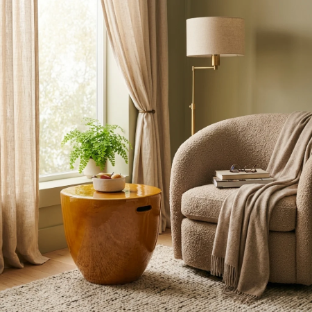 Picture of Round Side Table Mesquida Cement