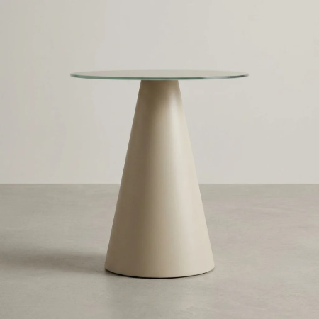 Picture of Round Side Table Wilshire Tempered Glass