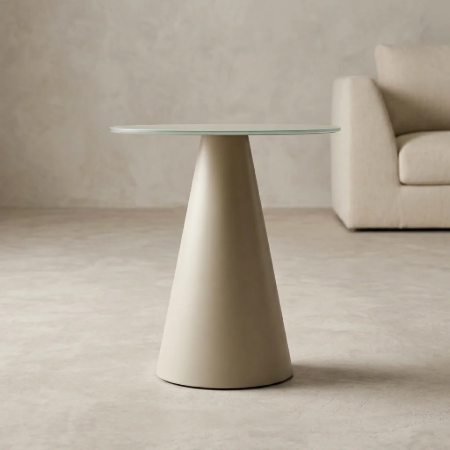 Picture of Round Side Table Wilshire Tempered Glass