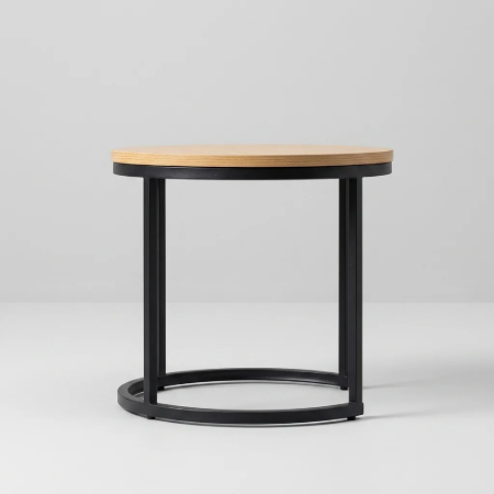 Picture of Flemming Oak Side Table, Set of 2