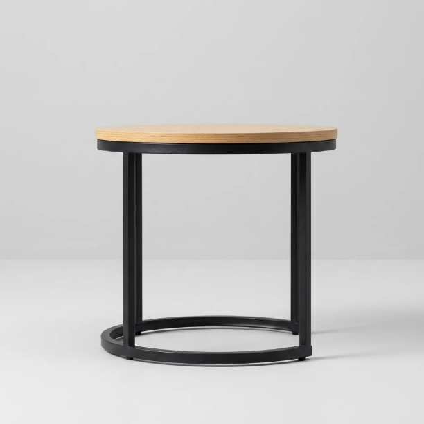 Picture of Flemming Oak Side Table, Set of 2