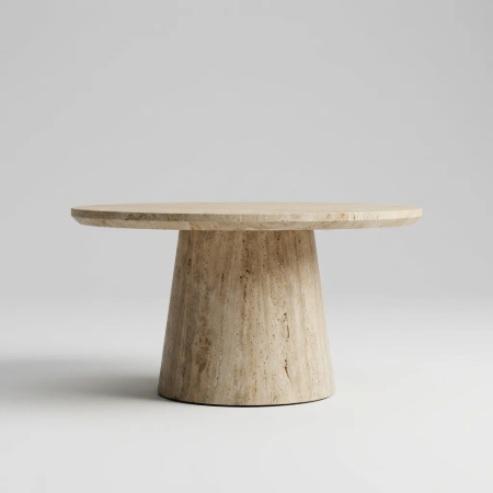 Picture of Round Coffee Table Rachelle Travertine