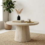 Picture of Round Coffee Table Rachelle Travertine