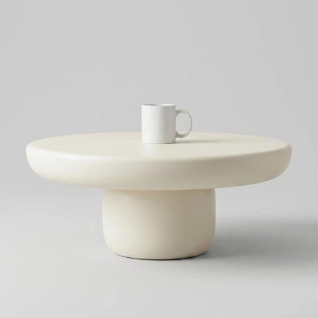 Picture of Round Coffee Table Jake Set of 2, Concrete