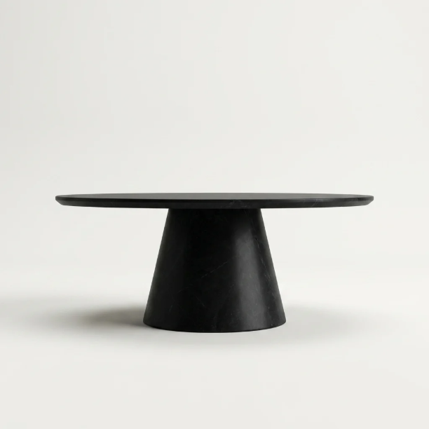 Picture of Round Coffee Table Rachelle Travertine, 70cm