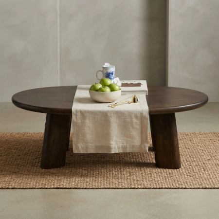 Picture of Organic Coffee Table Roundly Mango Wood