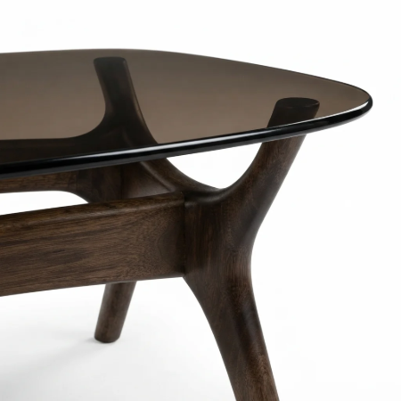 Picture of Organic Coffee Table Flash Mango wood and glass