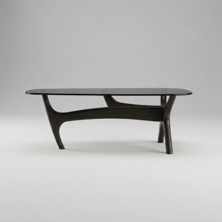 Picture of Organic Coffee Table Flash Mango wood and glass