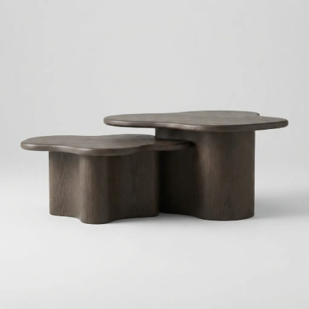 Picture of Organic Coffee Table Fall Mango Wood, Set of 2 pieces