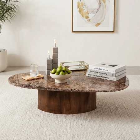 Picture of Organic Coffee Table Wow Mango Wood, Natural color