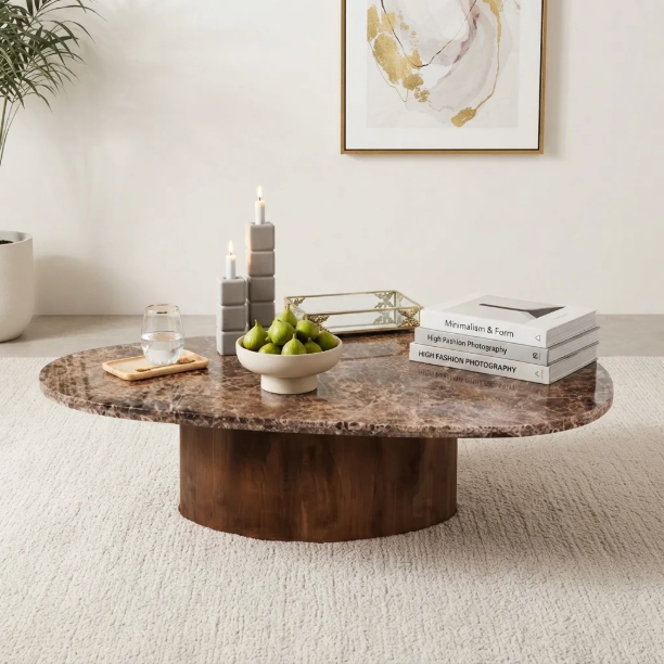 Picture of Organic Coffee Table Wow Mango Wood, Natural color