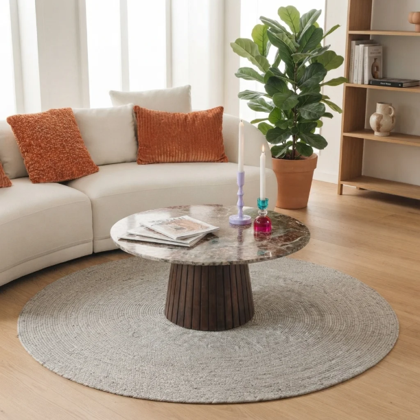 Picture of Round Coffee Table Aspen Marble