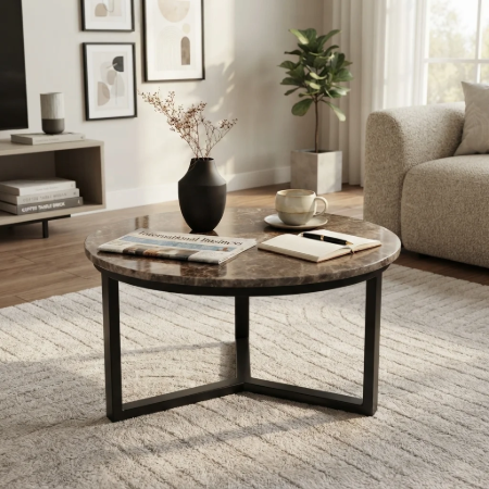 Picture of Round Coffee Table Seven Marble