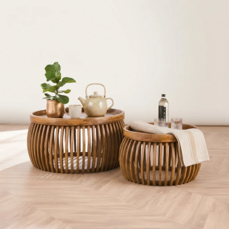 Picture of Round Coffee Table Twiggy Mango Wood