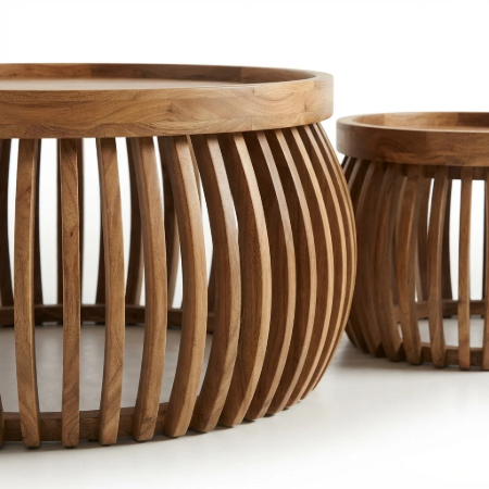 Picture of Round Coffee Table Twiggy Mango Wood