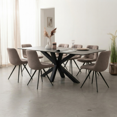 Picture of Parker Ceramic Dining Table, color Black
