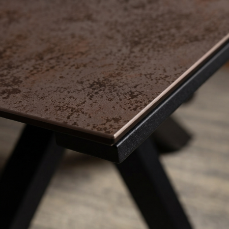 Picture of Line Ceramic Dining Table, color Brown