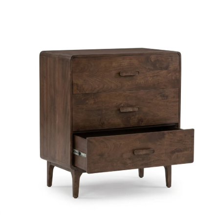 Picture of Liya Chest of Drawers Mango Wood, With 3 drawers