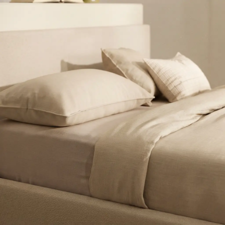 Picture of Bed Nahiri Chenille, color Beige