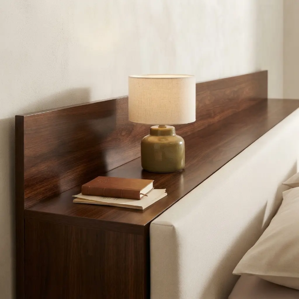 Picture of Bed Nahiri Chenille, color Beige