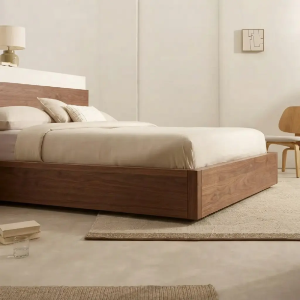 Picture of Bed Nahiri Chenille, color Beige