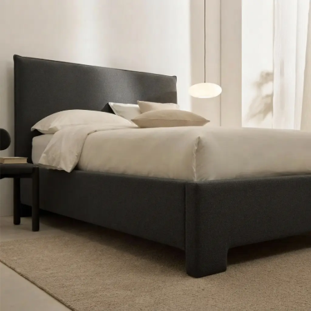 Picture of Bed Jaira Linen blend, color Anthracite